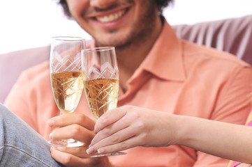 couple and drink