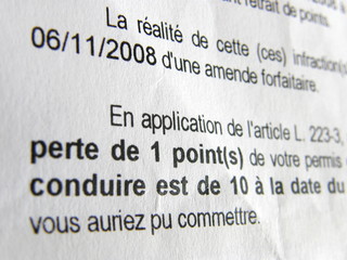 retrait point permis de conduire