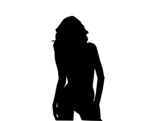 Fototapeta premium woman silhouette