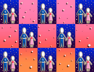 Star Children Checkers