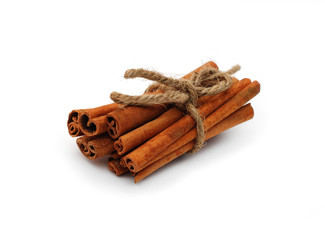 cinnamon sticks isolated