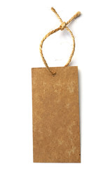 étiquette cartton et ficelle