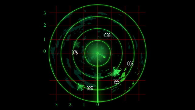 Animated aircraft radar