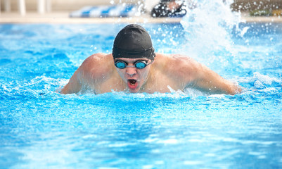 Young adult swimmer