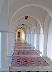 marble path to a door