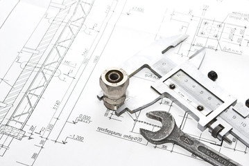 Various details for connection on the drawing
