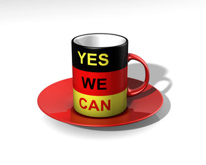 Deutschlandtasse YES WE CAN