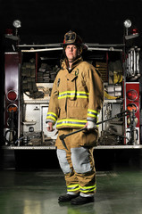 Fototapeta premium Portrait of a fireman