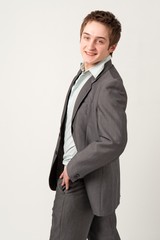 Fototapeta premium smiling young businessman