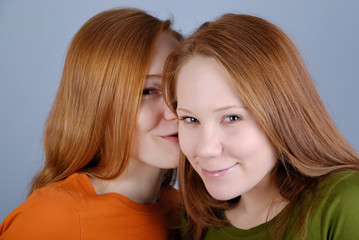 Portrait of two young woman