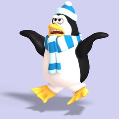 male toon penguin