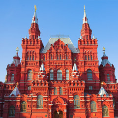 Fototapeta na wymiar Kreml i Muzeum Historyczne, Plac Czerwony, Moskwa