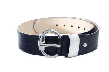 black leather strap