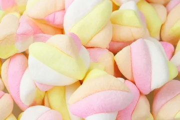 Papier Peint photo Lavable Bonbons Marshmallow candies
