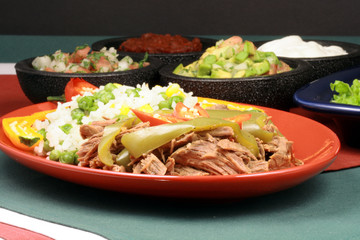 mexican fiesta meat plate