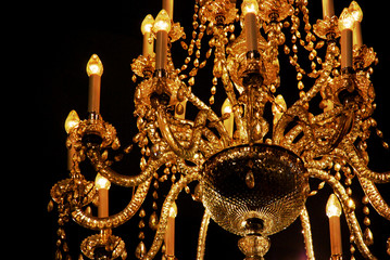 golden chandelier