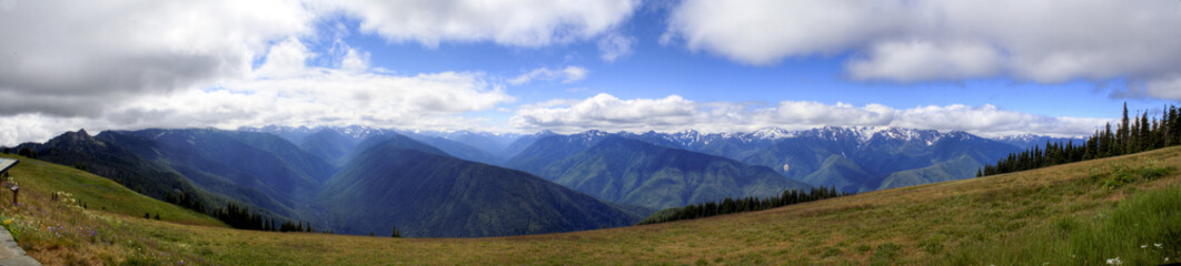 Naklejka premium Hurricane Ridge Panorama