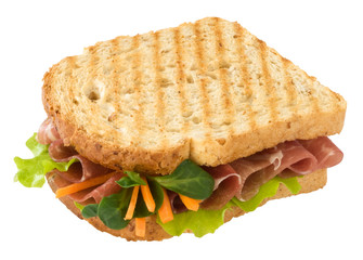 Toast con prosciutto