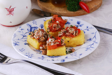 Crostini con le arselle - Antipasto toscani