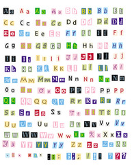 Letters from newspaper