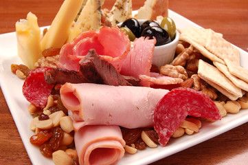 Tabla de jamón y quesos