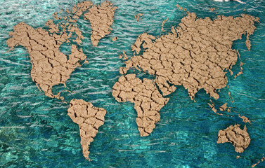 Naklejka premium Global warming