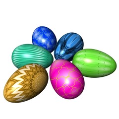 easter eggs composition