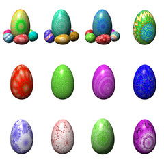 eggs isolated on the white