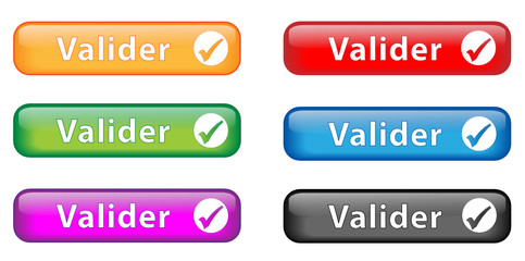Boutons "Valider" (x6)