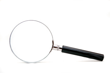 Fototapeta premium magnifier isolated on a white background