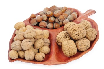 Walnuts and hazelnuts