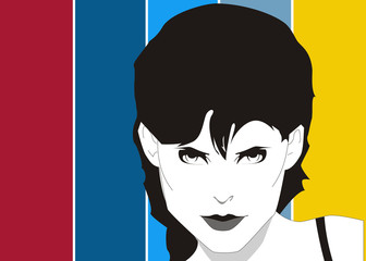 Primer plano de una chica joven