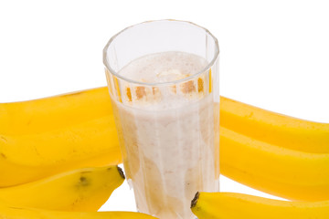 Banana cocktail drink