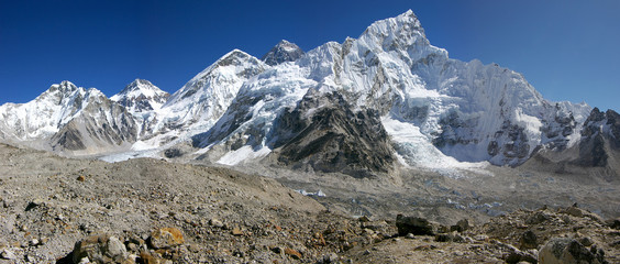 Panorama Everest & Nupse from Kalapattar, 5545m