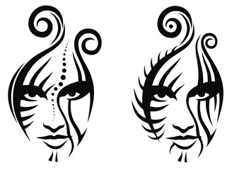 Tribal face