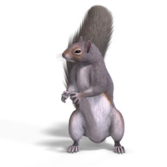 Obraz premium Squirrel 3D Render