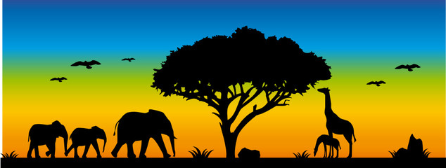Obraz na płótnie Canvas Die Landschaft Afrikas