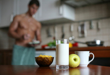 Sexy Man at the Kitchen