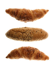 Bread Roll and Croissants