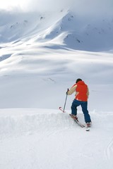 Fototapeta na wymiar Stoki narciarskie w Val d'Isere