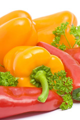peppers and parsley