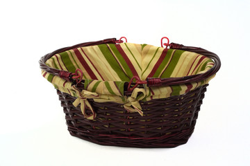 Cane basket with handles down