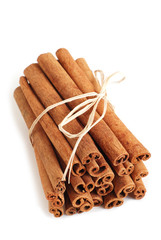 Cinnamon sticks isolated