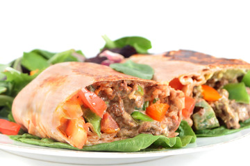 mexican steak burrito