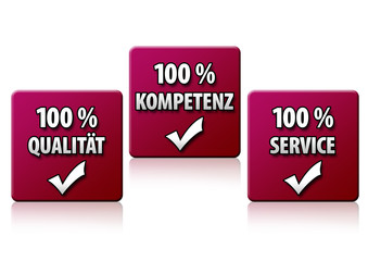 Qualität, Kompetenz, Service