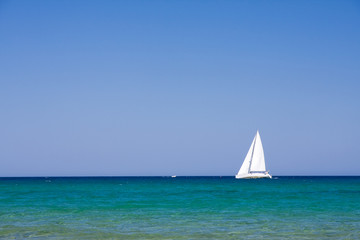 Obrazy na Szkle  piękna egzotyczna plaża na Morzu Śródziemnym?