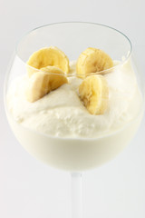 Cream with fruits