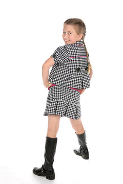 Girls tall cheap black boots