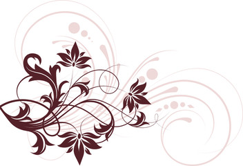 Floral abstraction for design.