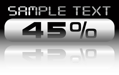 vecror metal percent banner